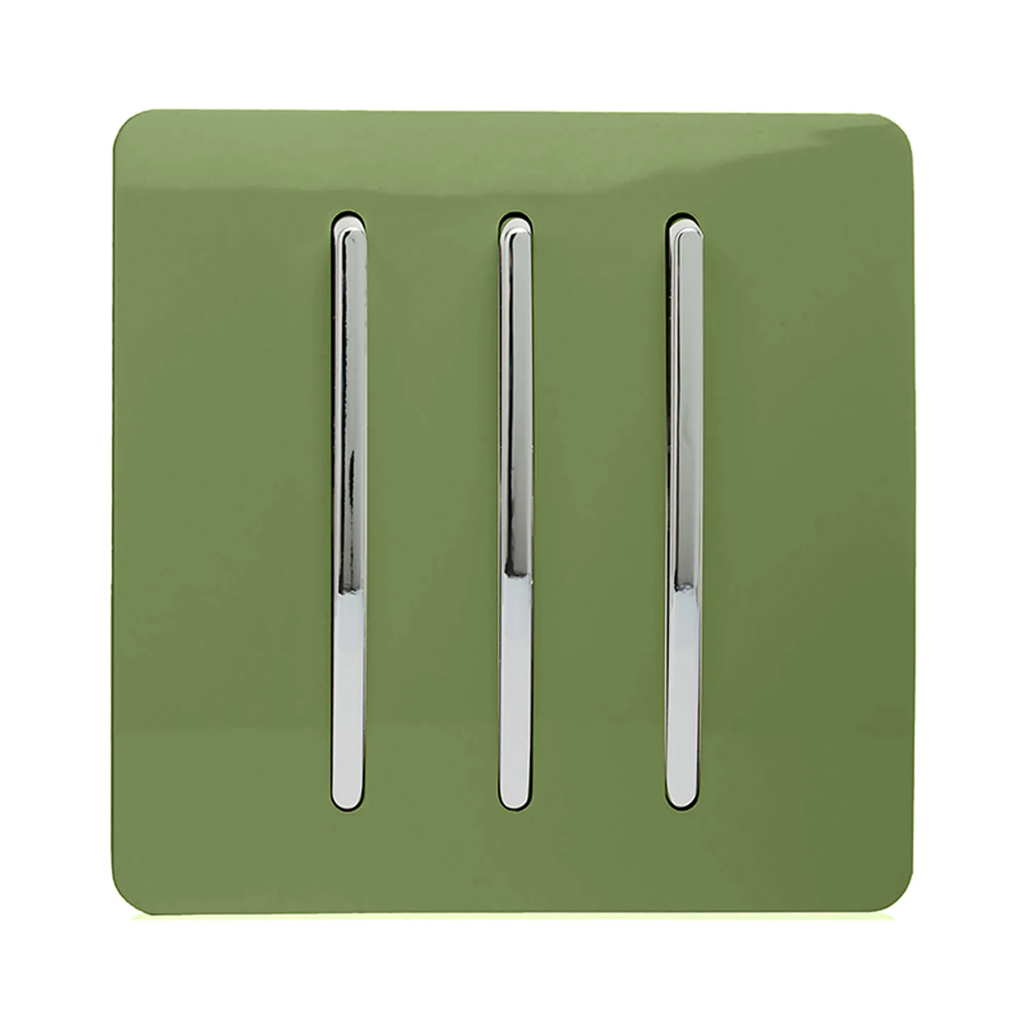 ART-SS6MG  3 Gang 2 Way 10 Amp Rocker Moss Green